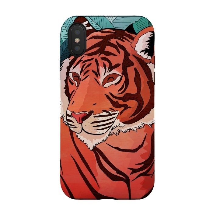 iPhone Xs / X StrongFit Tiger in the jungle  by Steve Wade (Swade)