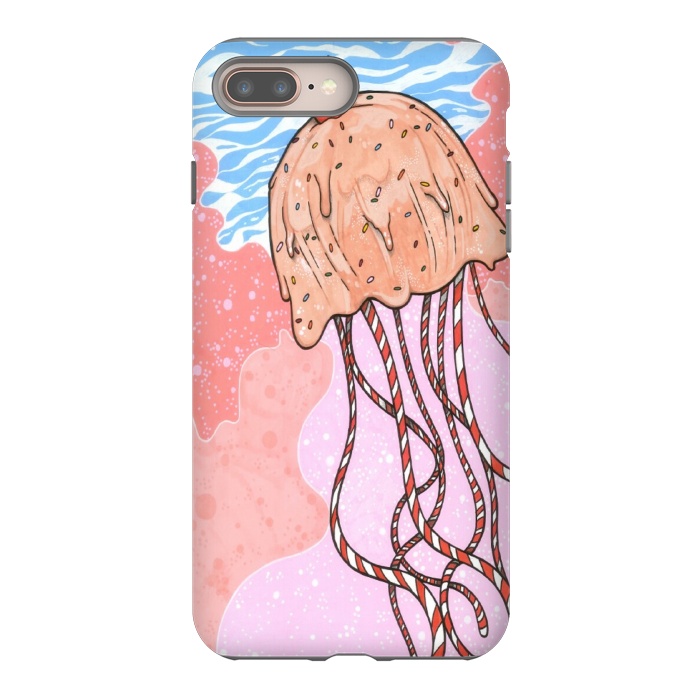 iPhone 7 plus StrongFit Jellyfish Candy by Varo Lojo