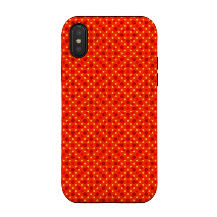 iPhone Xs / X StrongFit Dots Ethnic Pattern by Dhruv Narelia