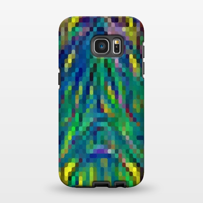 Galaxy S7 EDGE StrongFit Pixelated Motley by Dhruv Narelia