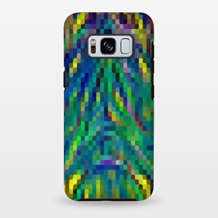 Galaxy S8 plus StrongFit Pixelated Motley by Dhruv Narelia