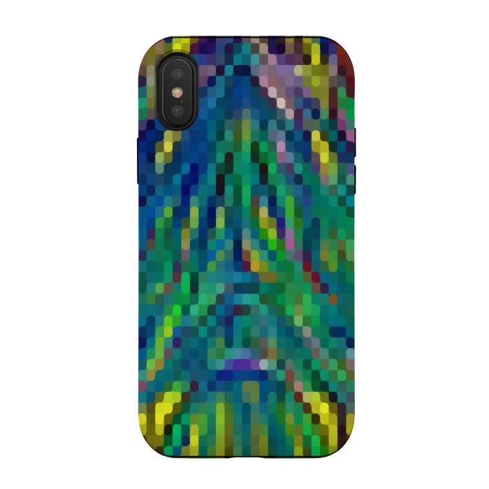 iPhone Xs / X StrongFit Pixelated Motley by Dhruv Narelia