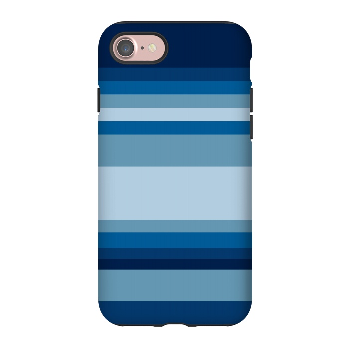 iPhone 7 StrongFit Blue stripes by Dhruv Narelia