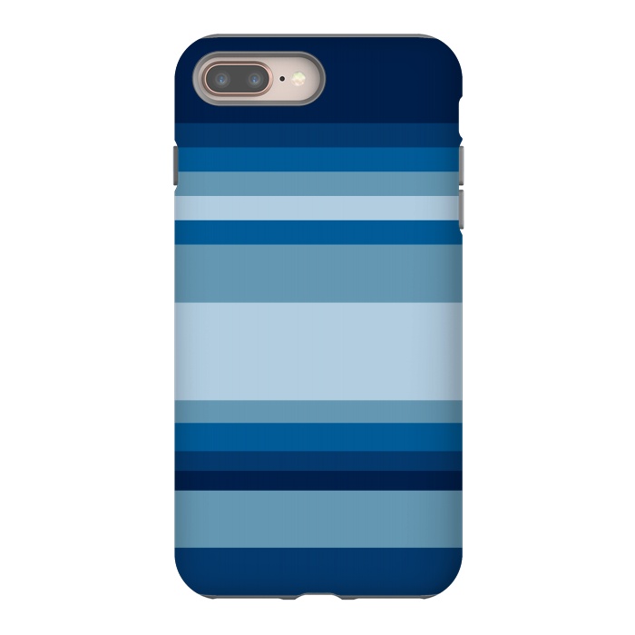 iPhone 7 plus StrongFit Blue stripes by Dhruv Narelia