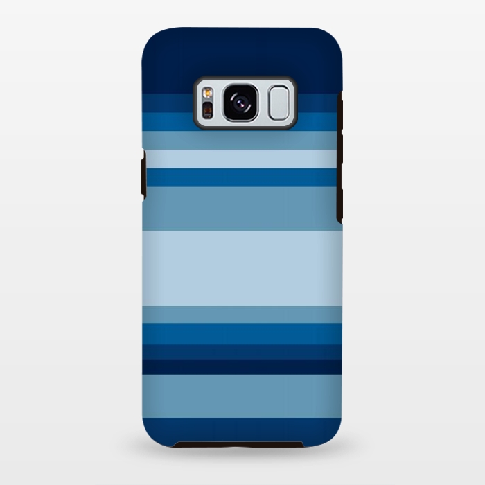 Galaxy S8 plus StrongFit Blue stripes by Dhruv Narelia