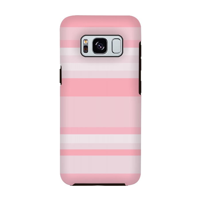 Galaxy S8 StrongFit Pink Stripes by Dhruv Narelia