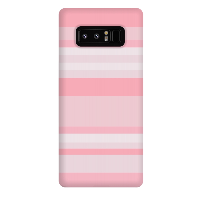 Galaxy Note 8 StrongFit Pink Stripes by Dhruv Narelia