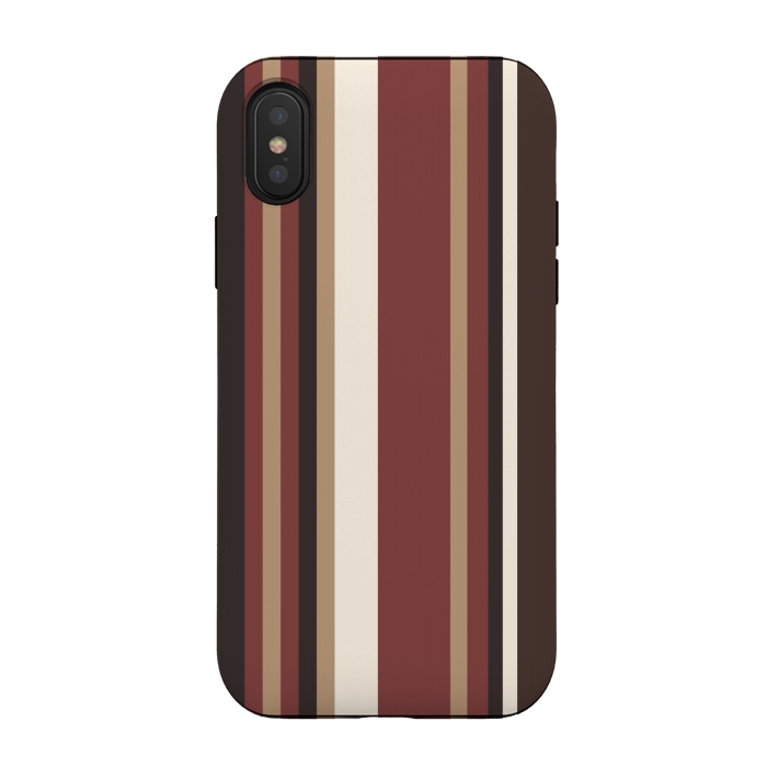 iPhone Xs / X StrongFit Vertical Stripes by Dhruv Narelia