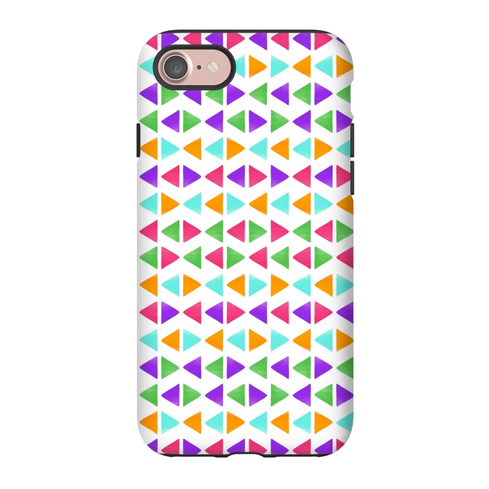 iPhone 7 StrongFit Colorful Triangles by Dhruv Narelia