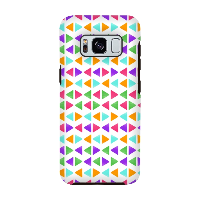 Galaxy S8 StrongFit Colorful Triangles by Dhruv Narelia