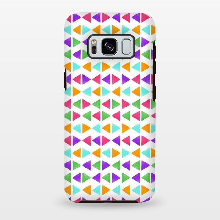 Galaxy S8 plus StrongFit Colorful Triangles by Dhruv Narelia