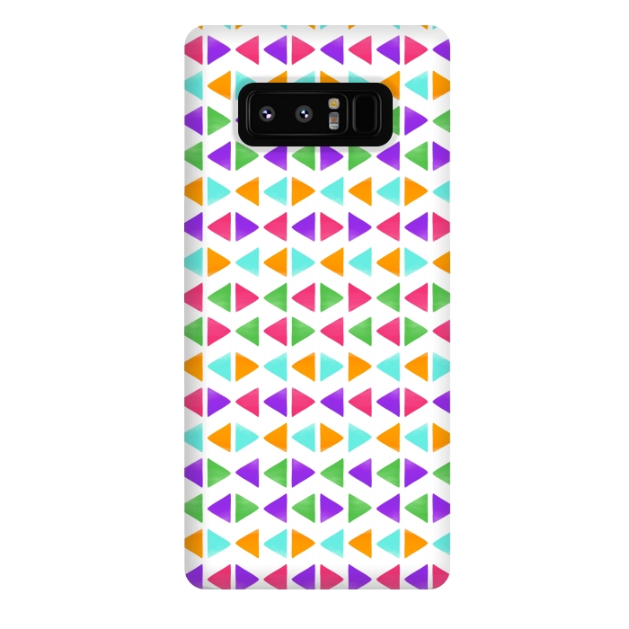 Galaxy Note 8 StrongFit Colorful Triangles by Dhruv Narelia