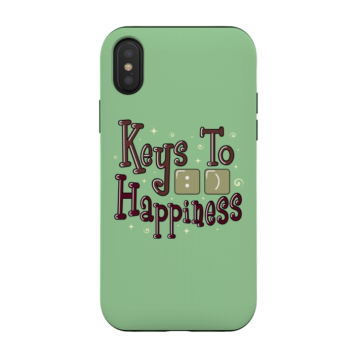 iPhone Xs / X StrongFit Keys To Happiness by Dhruv Narelia