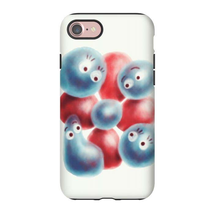 iPhone 7 StrongFit Cute Shiny Pearl Characters And Flower by Boriana Giormova