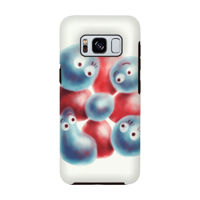 Galaxy S8 StrongFit Cute Shiny Pearl Characters And Flower by Boriana Giormova