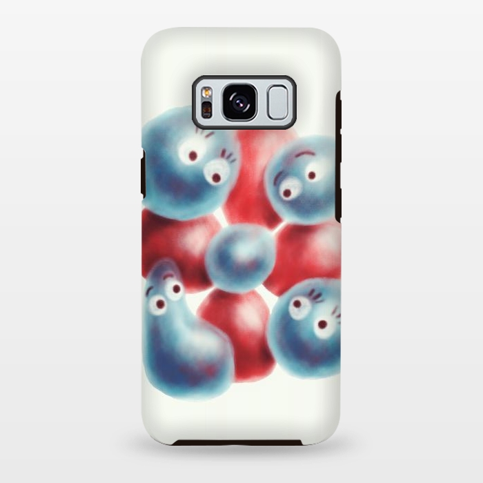 Galaxy S8 plus StrongFit Cute Shiny Pearl Characters And Flower by Boriana Giormova