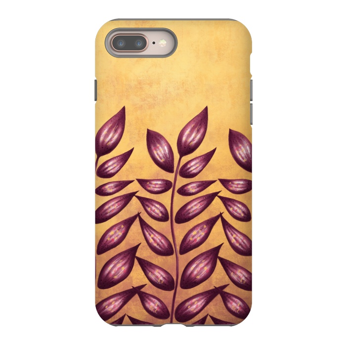 iPhone 7 plus StrongFit Abstract Plant With Purple Leaves by Boriana Giormova