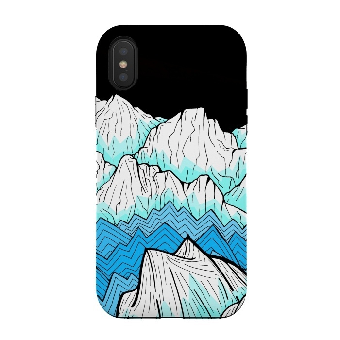 iPhone Xs / X StrongFit Antarctica mountains by Steve Wade (Swade)