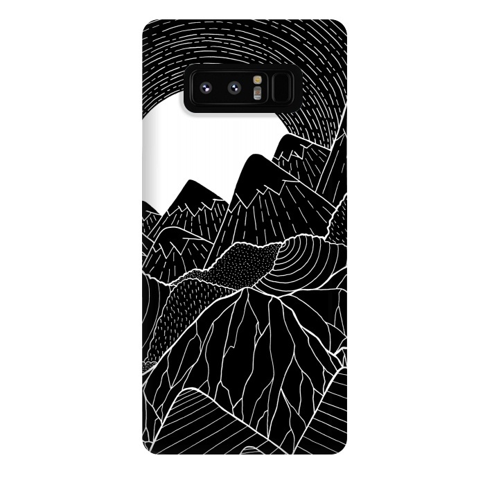 Galaxy Note 8 StrongFit The white sun over the hills by Steve Wade (Swade)