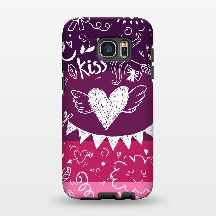 Galaxy S7 EDGE StrongFit Love in four colors by Rossy Villarreal