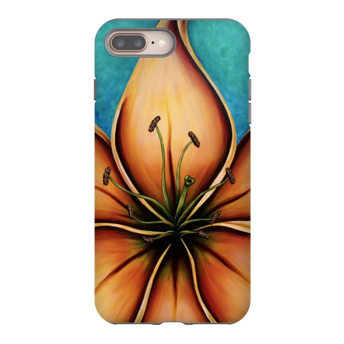 iPhone 7 plus StrongFit Fire Lily  by Denise Cassidy Wood