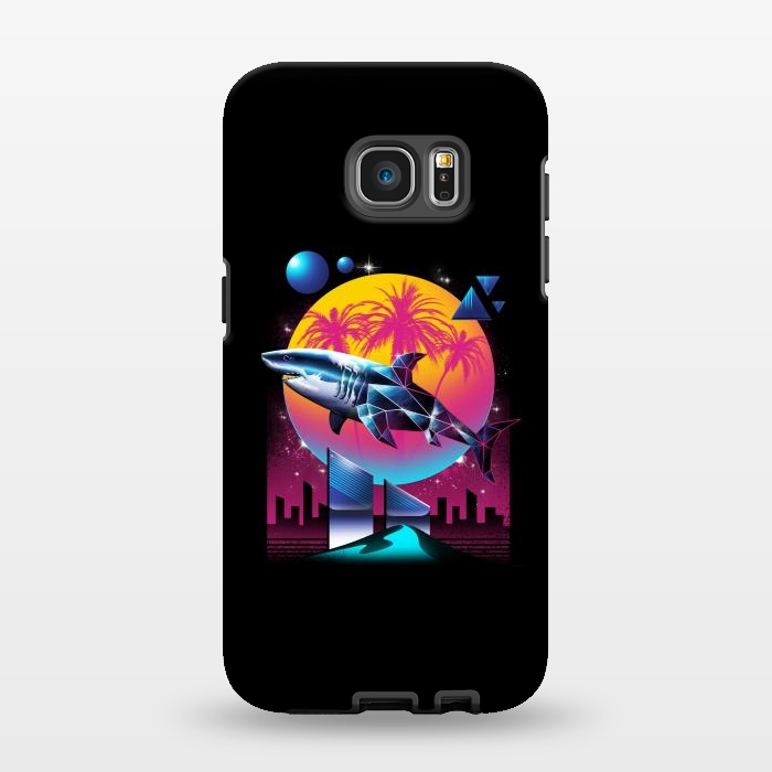 Galaxy S7 EDGE StrongFit Rad Shark by Vincent Patrick Trinidad