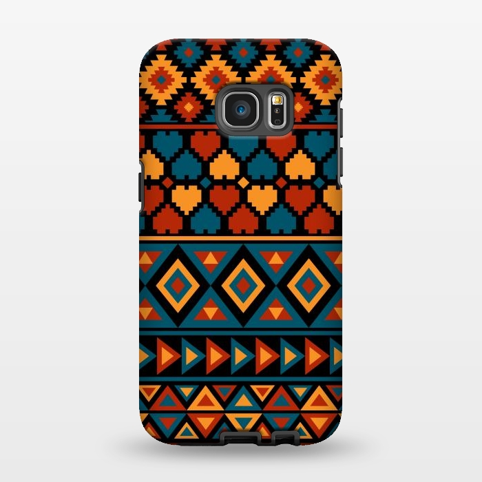Galaxy S7 EDGE StrongFit aztec traditional pattern by Dhruv Narelia