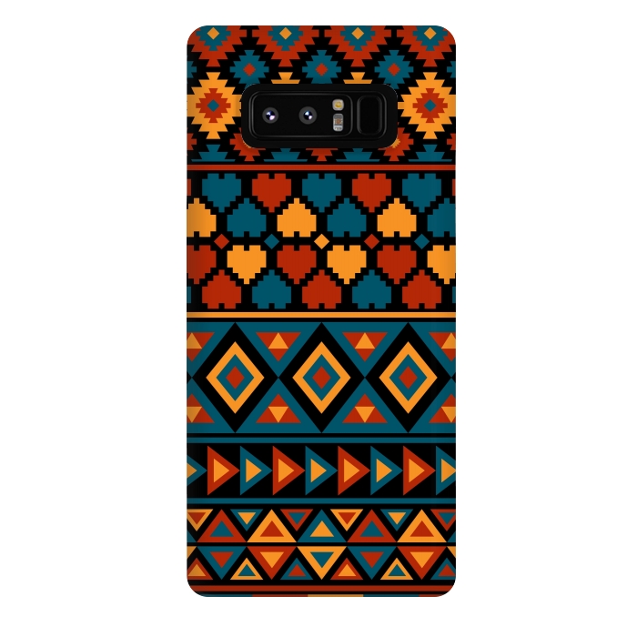 Galaxy Note 8 StrongFit aztec traditional pattern by Dhruv Narelia