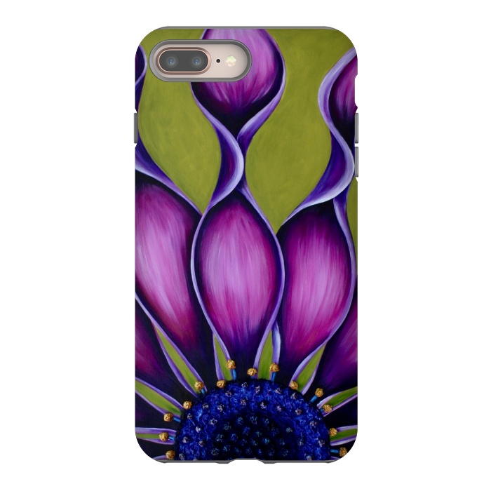iPhone 7 plus StrongFit Purple African Daisy by Denise Cassidy Wood