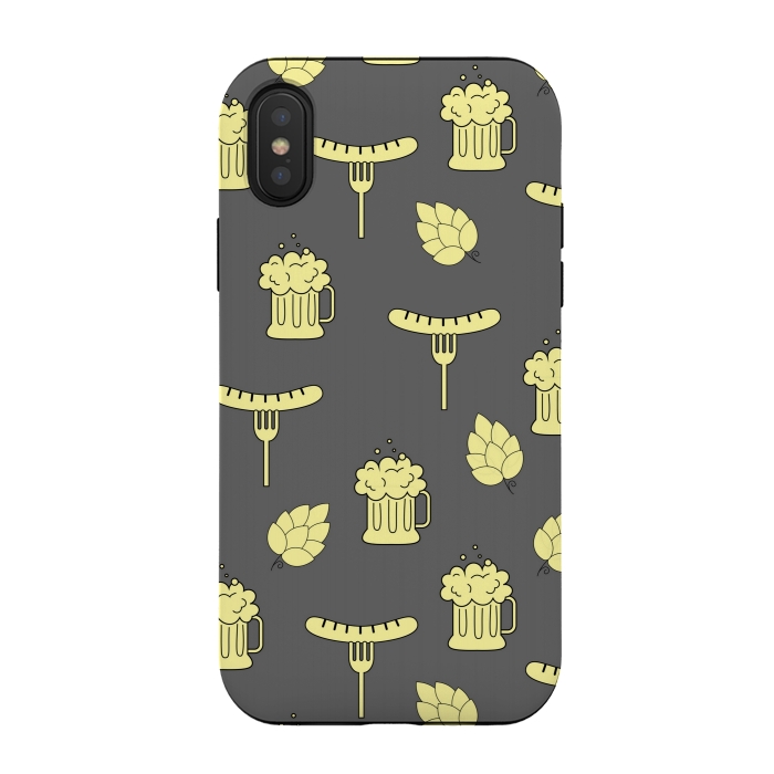 iPhone Xs / X StrongFit beer pattern by MALLIKA