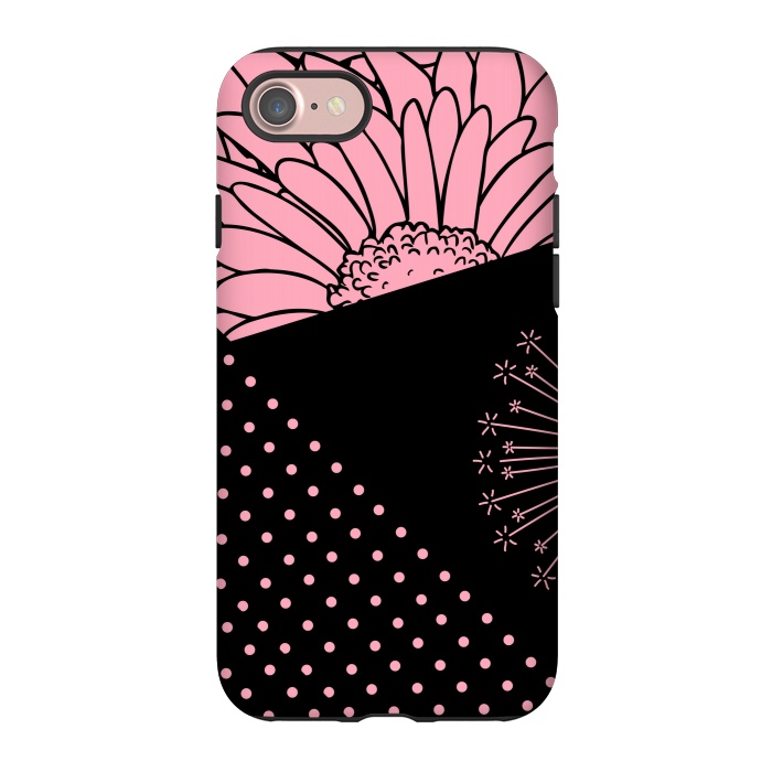 iPhone 7 StrongFit pink floral pattern by MALLIKA