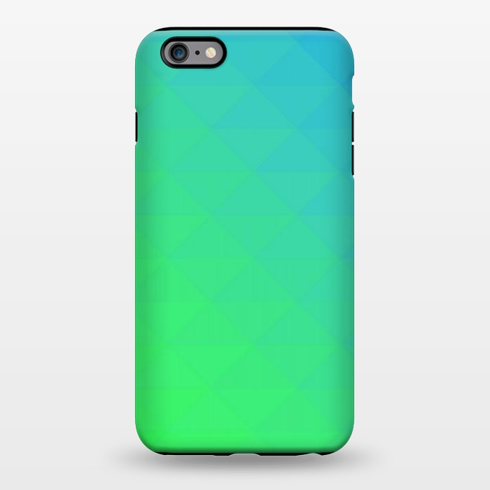 iPhone 6/6s plus StrongFit blue green triangle pattern by MALLIKA