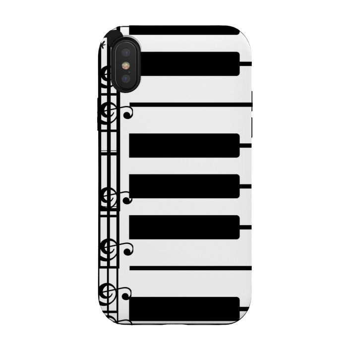 iPhone Xs / X StrongFit piano pattern by MALLIKA