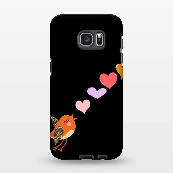 Galaxy S7 EDGE StrongFit musical bird by MALLIKA
