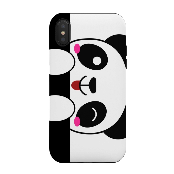 iPhone Xs / X StrongFit panda love by MALLIKA