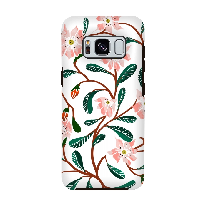 Galaxy S8 StrongFit Floral Deco by Uma Prabhakar Gokhale