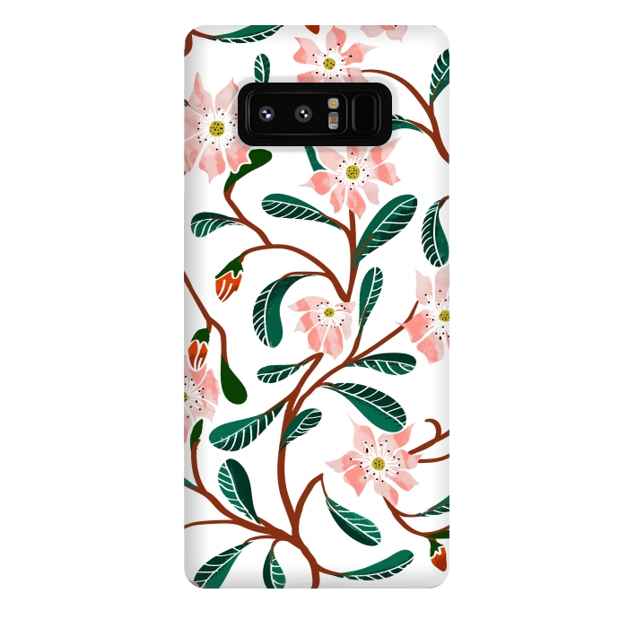 Galaxy Note 8 StrongFit Floral Deco by Uma Prabhakar Gokhale