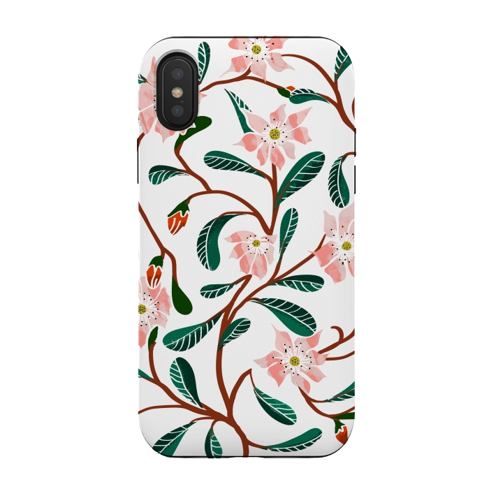 iPhone Xs / X StrongFit Floral Deco by Uma Prabhakar Gokhale