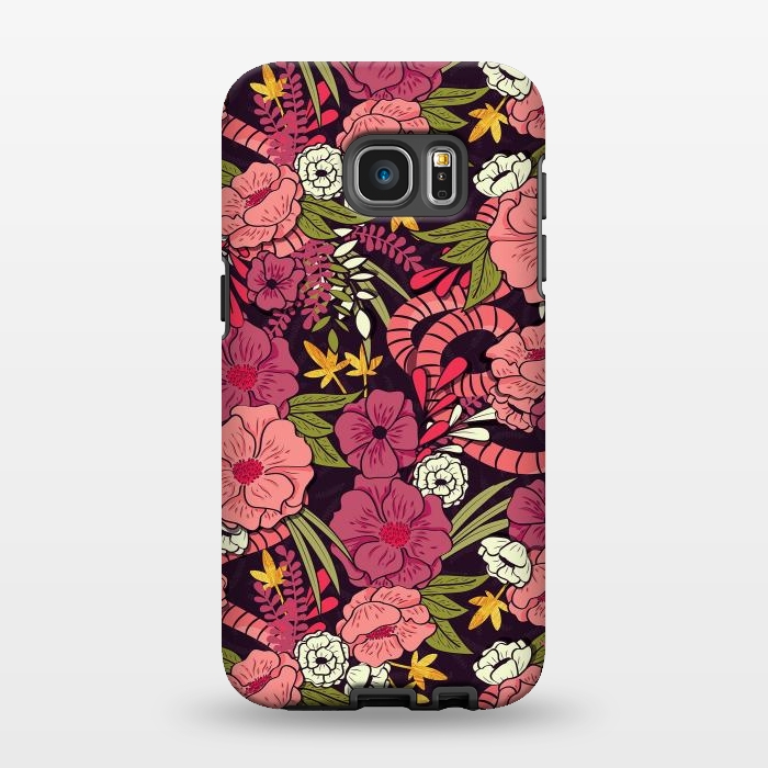 Galaxy S7 EDGE StrongFit Jungle Pattern 001 by Jelena Obradovic