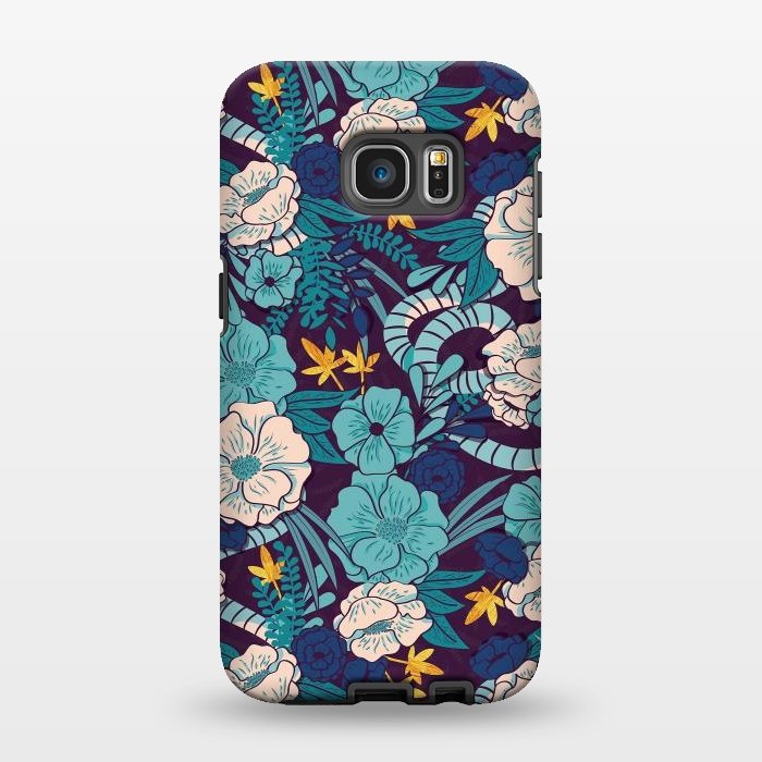 Galaxy S7 EDGE StrongFit Jungle Pattern 003 by Jelena Obradovic