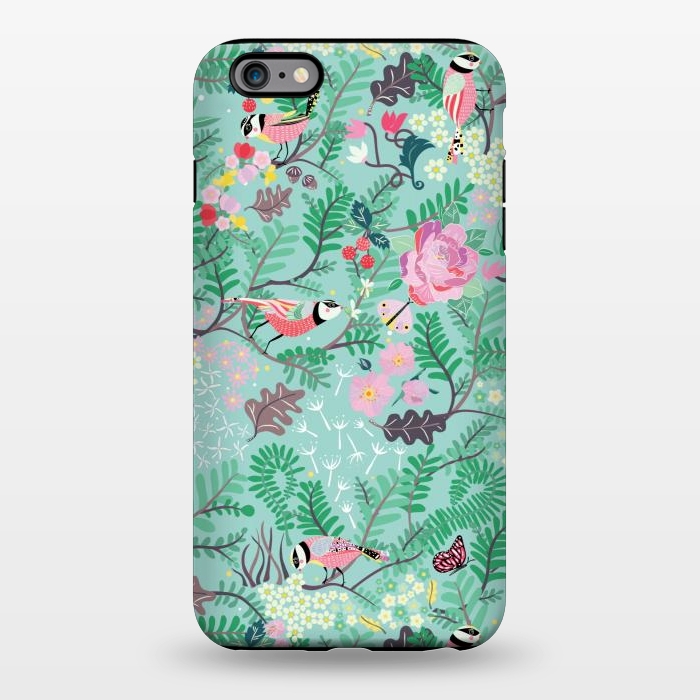 iPhone 6/6s plus StrongFit The Secret Garden - Mint by Stefania Pochesci