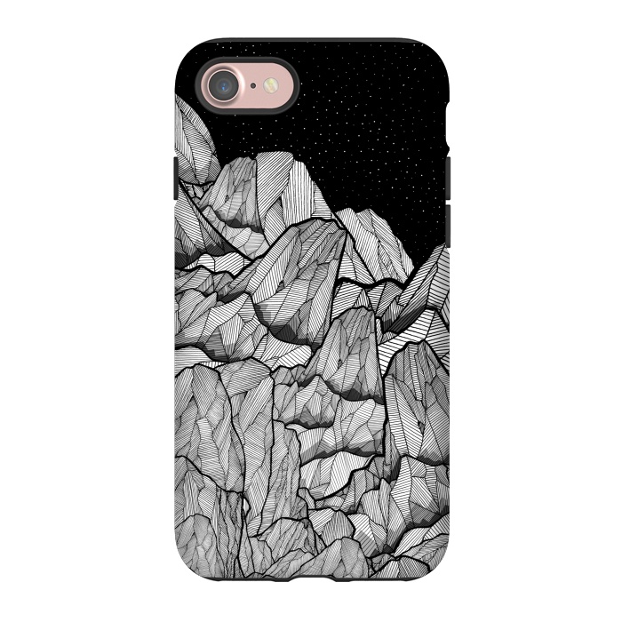 iPhone 7 StrongFit Mountains under the star fields by Steve Wade (Swade)