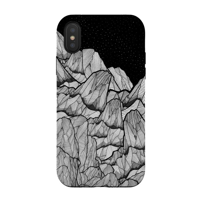iPhone Xs / X StrongFit Mountains under the star fields by Steve Wade (Swade)
