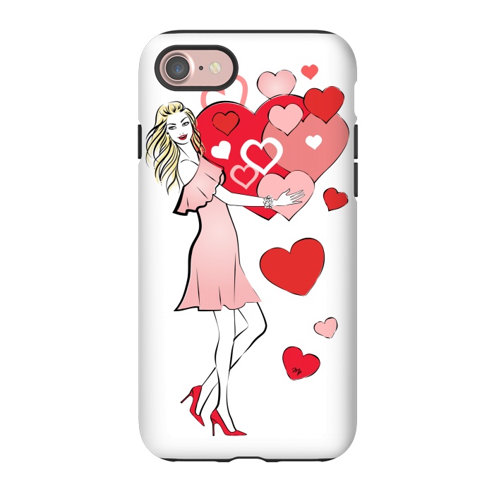 iPhone 7 StrongFit Queen of Hearts by Martina