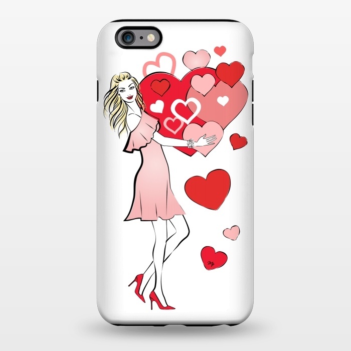 iPhone 6/6s plus StrongFit Queen of Hearts by Martina