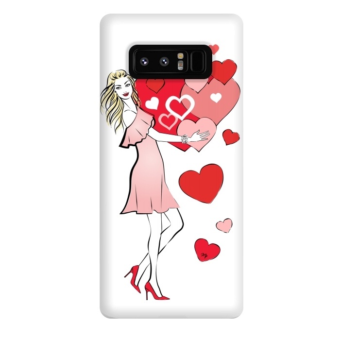 Galaxy Note 8 StrongFit Queen of Hearts by Martina
