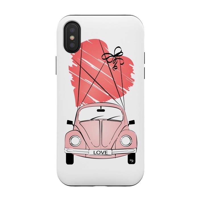 iPhone Xs / X StrongFit Love Car by Martina