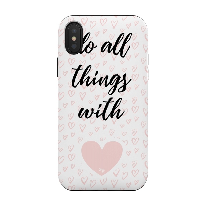 iPhone Xs / X StrongFit Everything with love by Martina