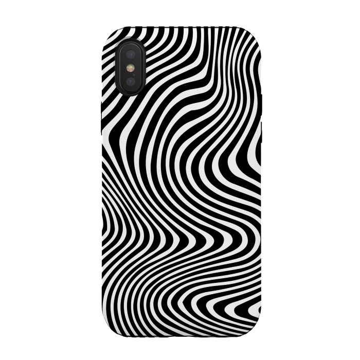 iPhone Xs / X StrongFit Illusion Waves 3 by Sitchko