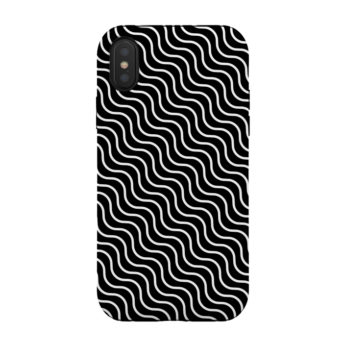 iPhone Xs / X StrongFit Illusion Waves by Sitchko